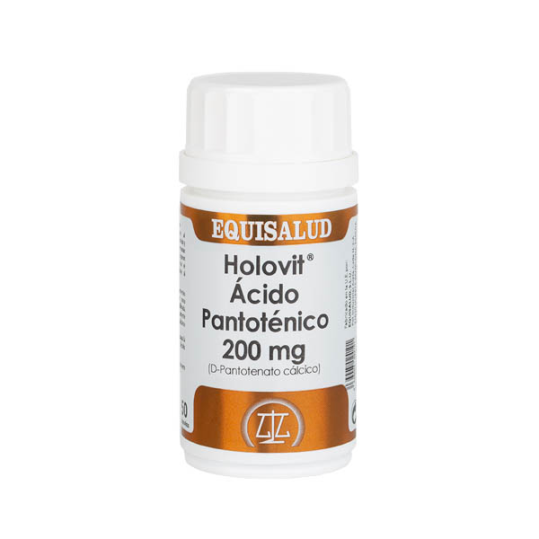 HOLOVIT ACIDO PANTOTENICO 200 mg (D-PANTOTENATO CÁLCICO) – 50 cápsulas
