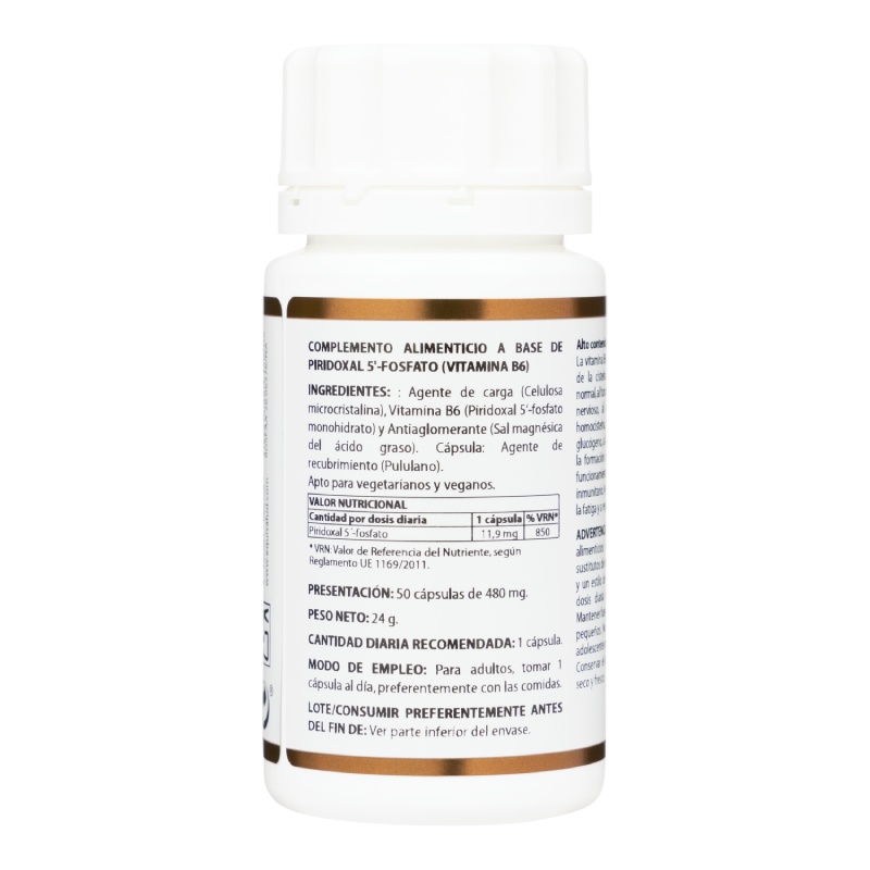 HOLOVIT PIRIDOXAL 5′-FOSFATO 11,9 mg – 50 cápsulas