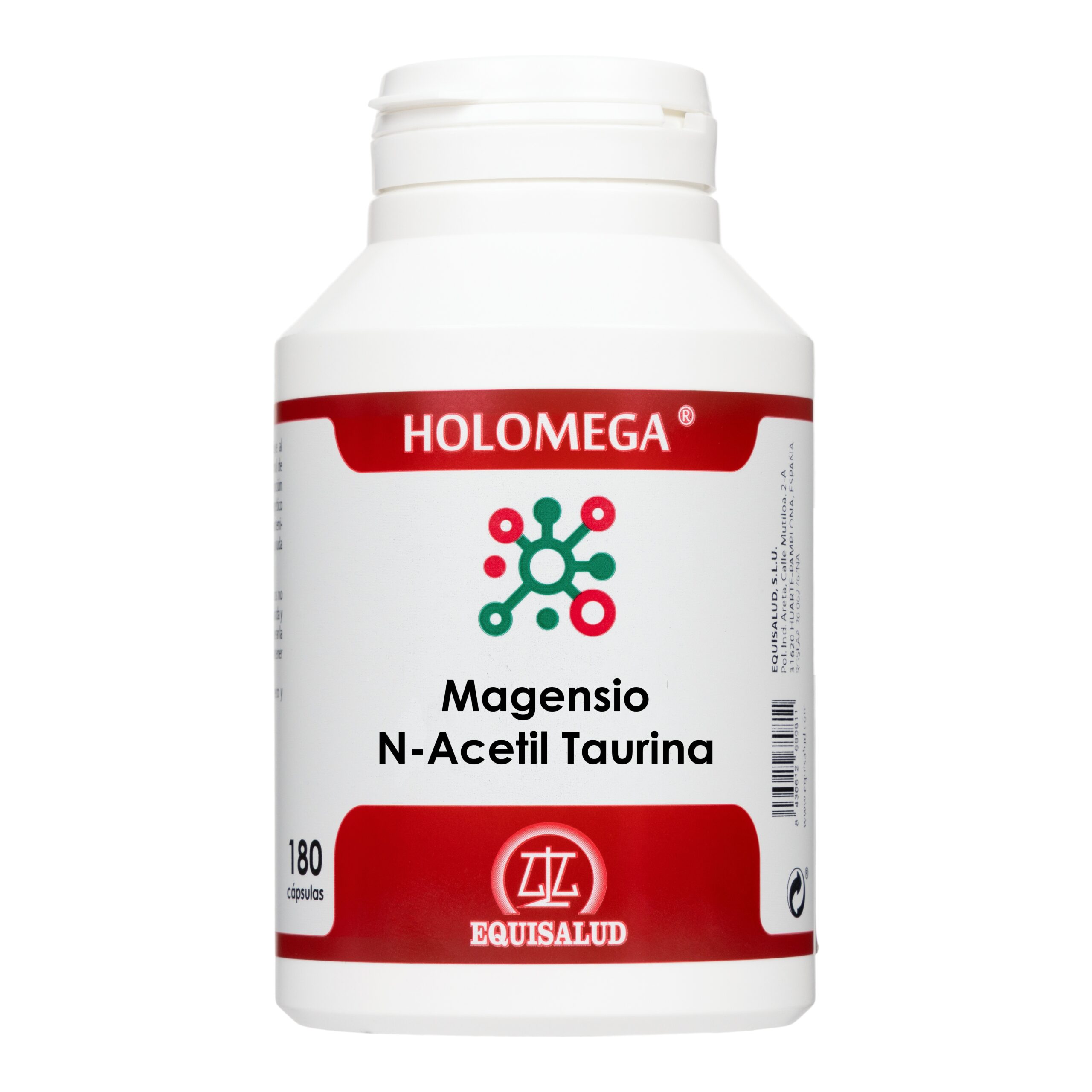 HOLOMEGA MAGNESIO N-ACETIL TAURINA – 180 cápsulas