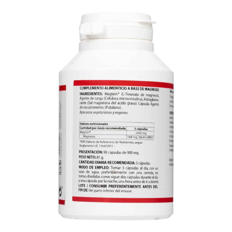 HOLOMEGA MAGTEIN L-TREONATO DE MAGNESIO – 90 cápsulas