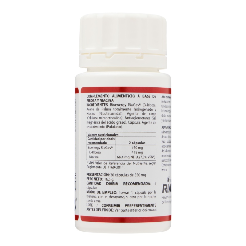 HOLOMEGA RIBOSA Y NICOTINAMIDA – 30 cápsulas