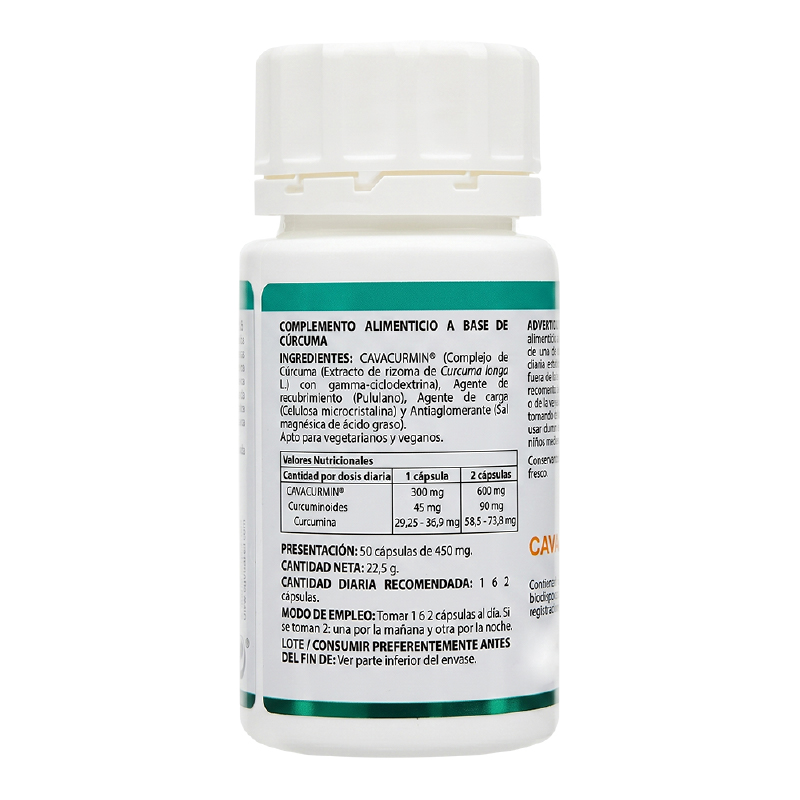 HOLOFIT CÚRCUMA ALTA BIODISPONIBILIDAD – 50 cápsulas
