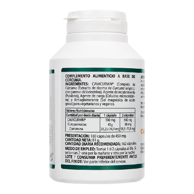 HOLOFIT CÚRCUMA ALTA BIODISPONIBILIDAD – 180 cápsulas