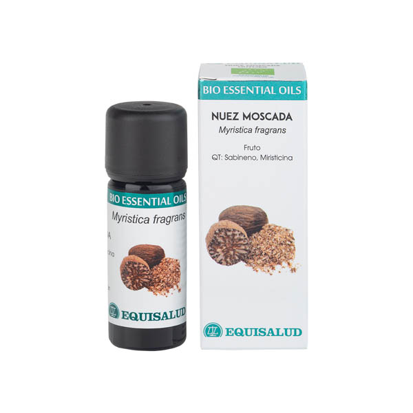 BIO ESSENTIAL OIL NUEZ MOSCADA – QT:SABINENO, MIRISTICINA – 10 ml.