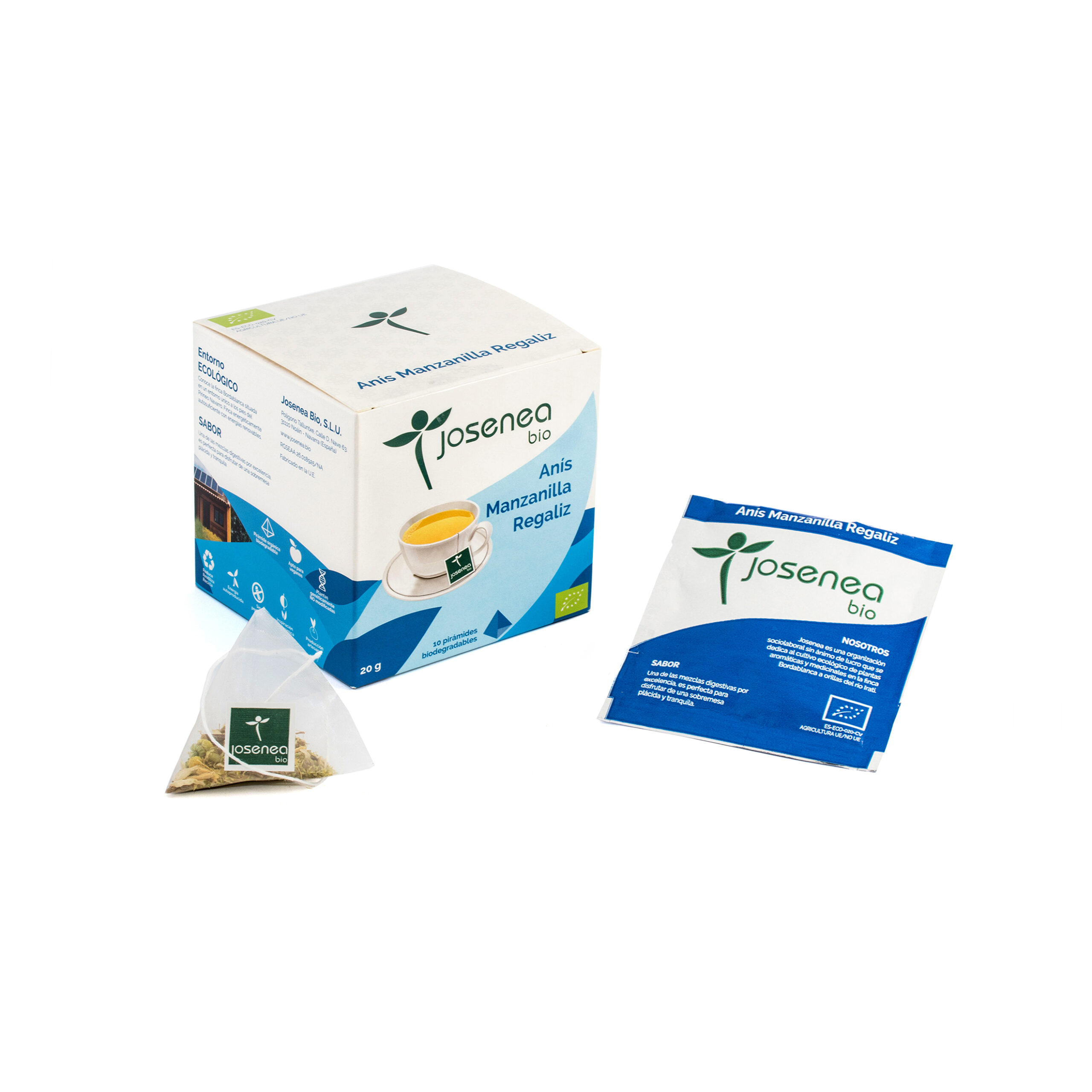 ANIS-MANZANILLA-REGALIZ BIO – 10 pirámides ensobradas
