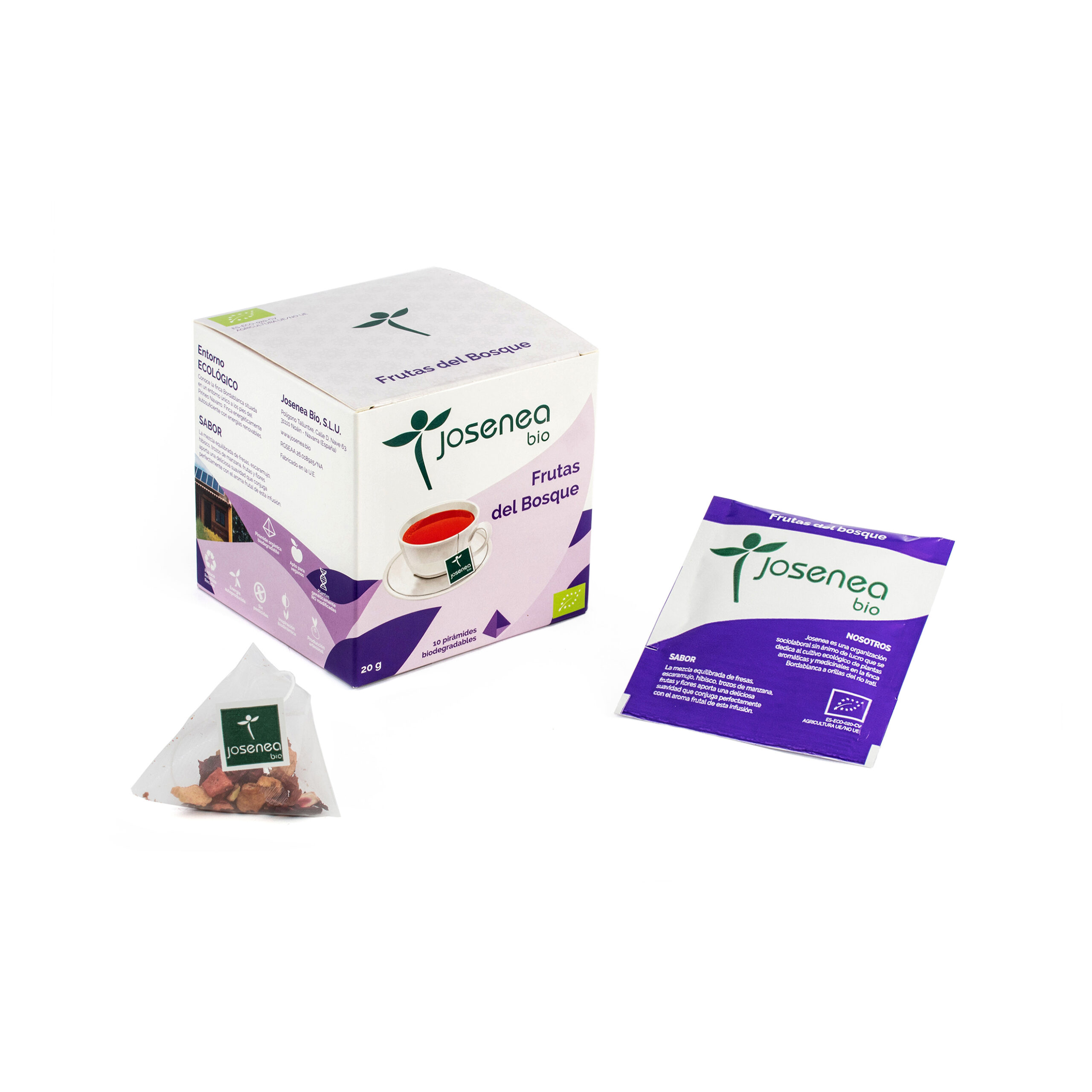 FRUTAS DEL BOSQUE BIO – 10 pirámides ensobradas