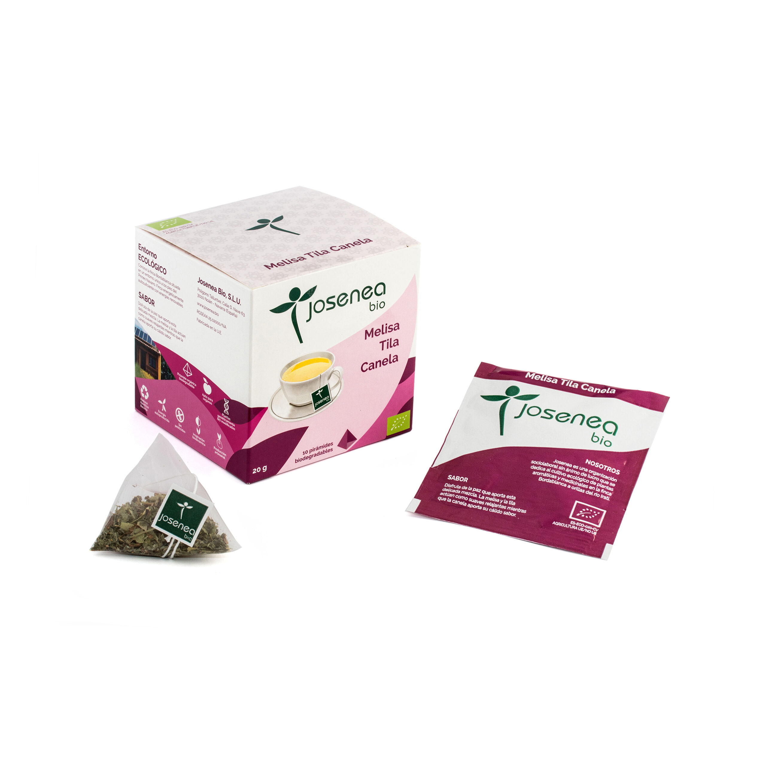 MELISA-TILA-CANELA BIO – 10 pirámides ensobradas