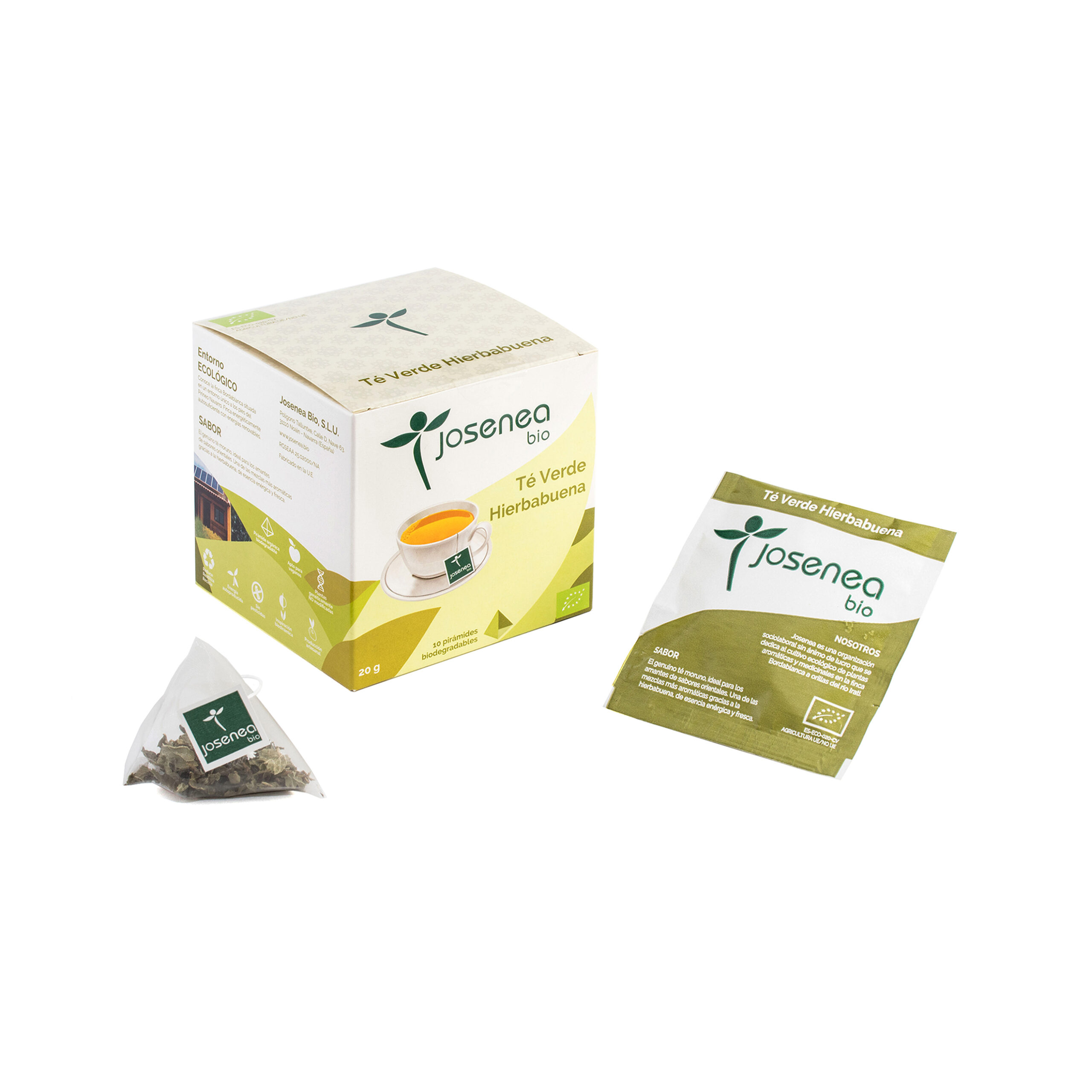 TE VERDE-HIERBABUENA BIO – 10 pirámides ensobradas