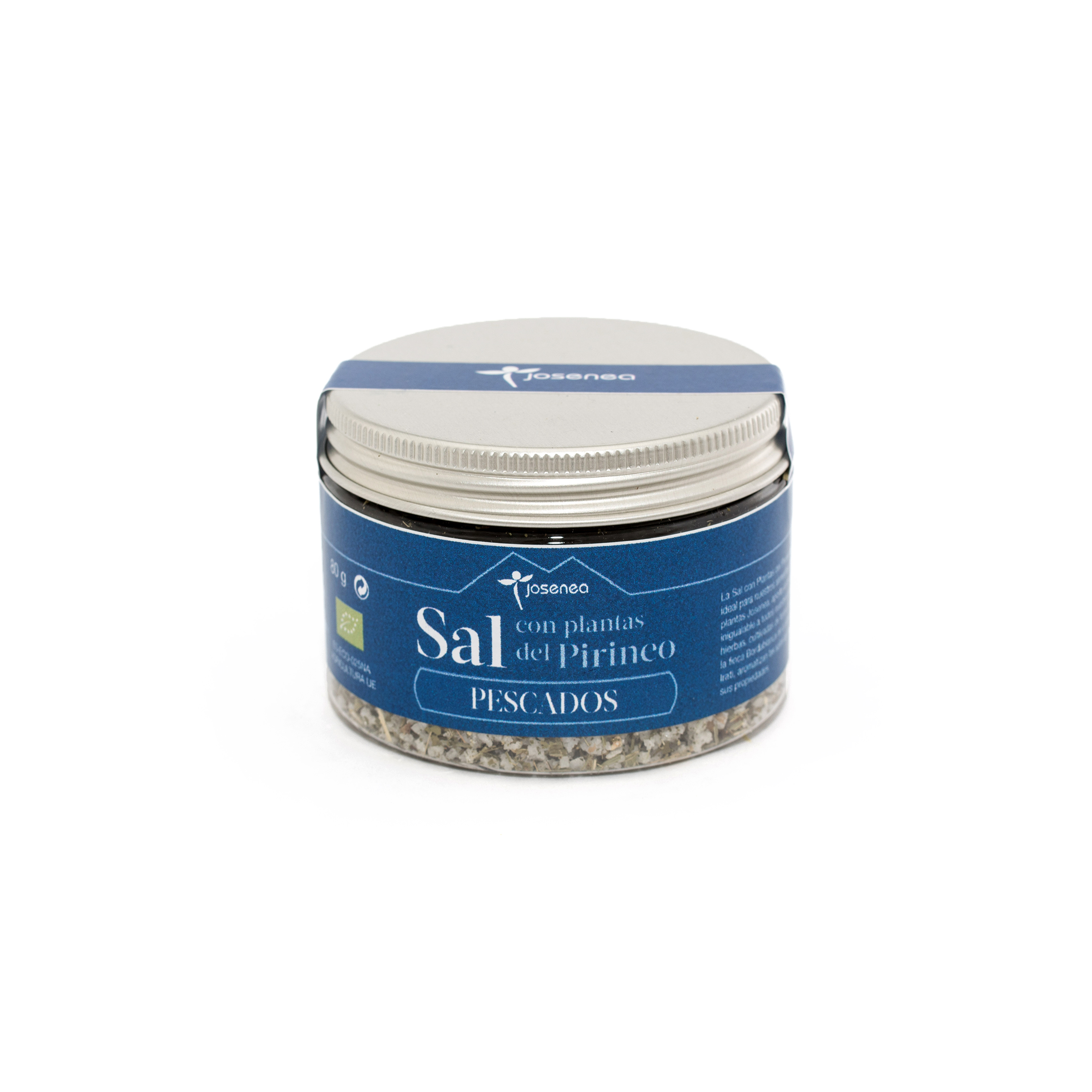 TARRO SAL CON PLANTAS PESCADOS BIO – 80 gr.